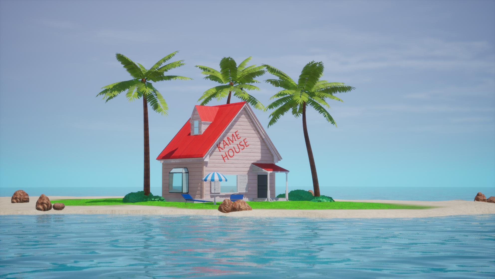 Kame House Scene in UE4